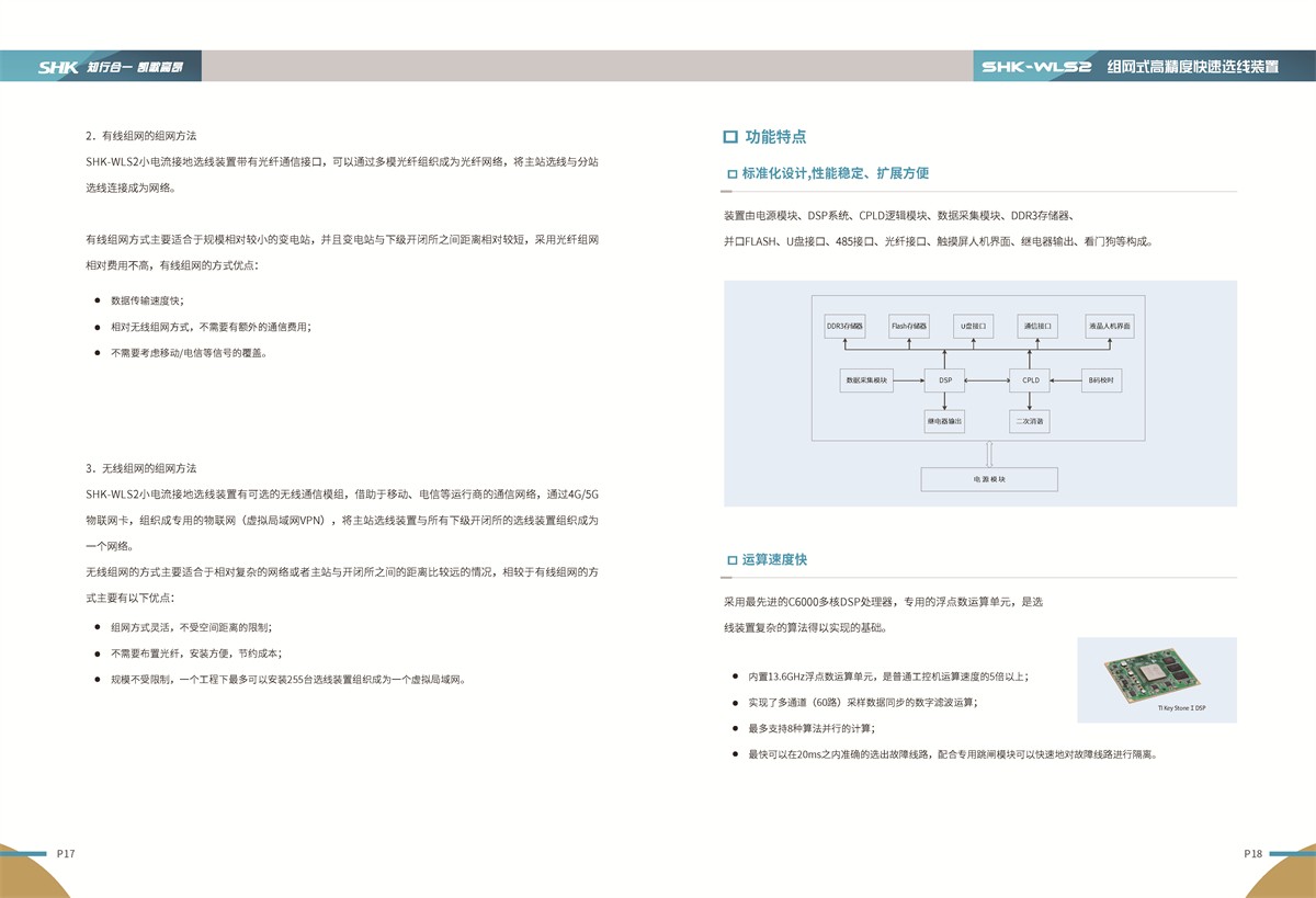 合凯电气SHK-WLS2组网式高精度快速选线装置功能特点